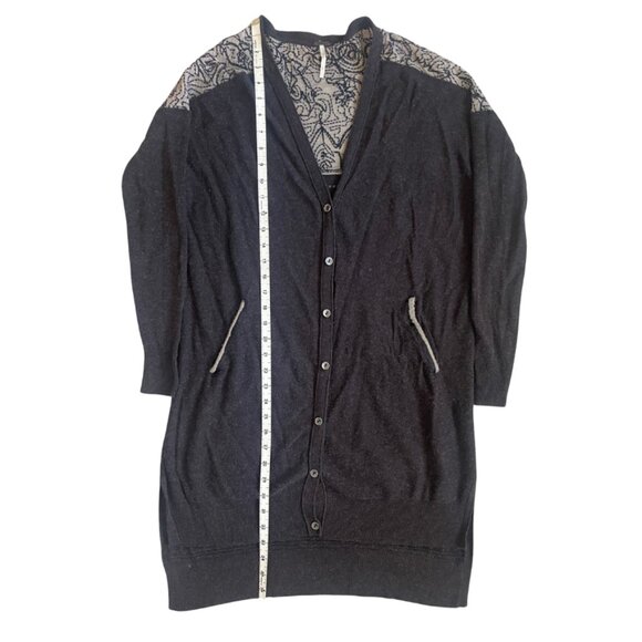 Free People Brown Quincy Yarn Back to You Longline Cardigan Size Small - Picture 8 of 8